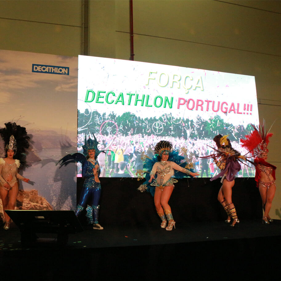 bailarinas samba evento Partilhar Decathlon